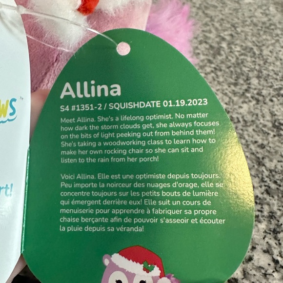 NWT 4” Alinna Christmas Squishmallow - Picture 4 of 4
